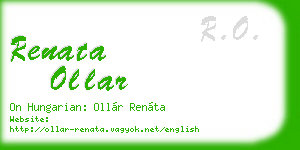 renata ollar business card